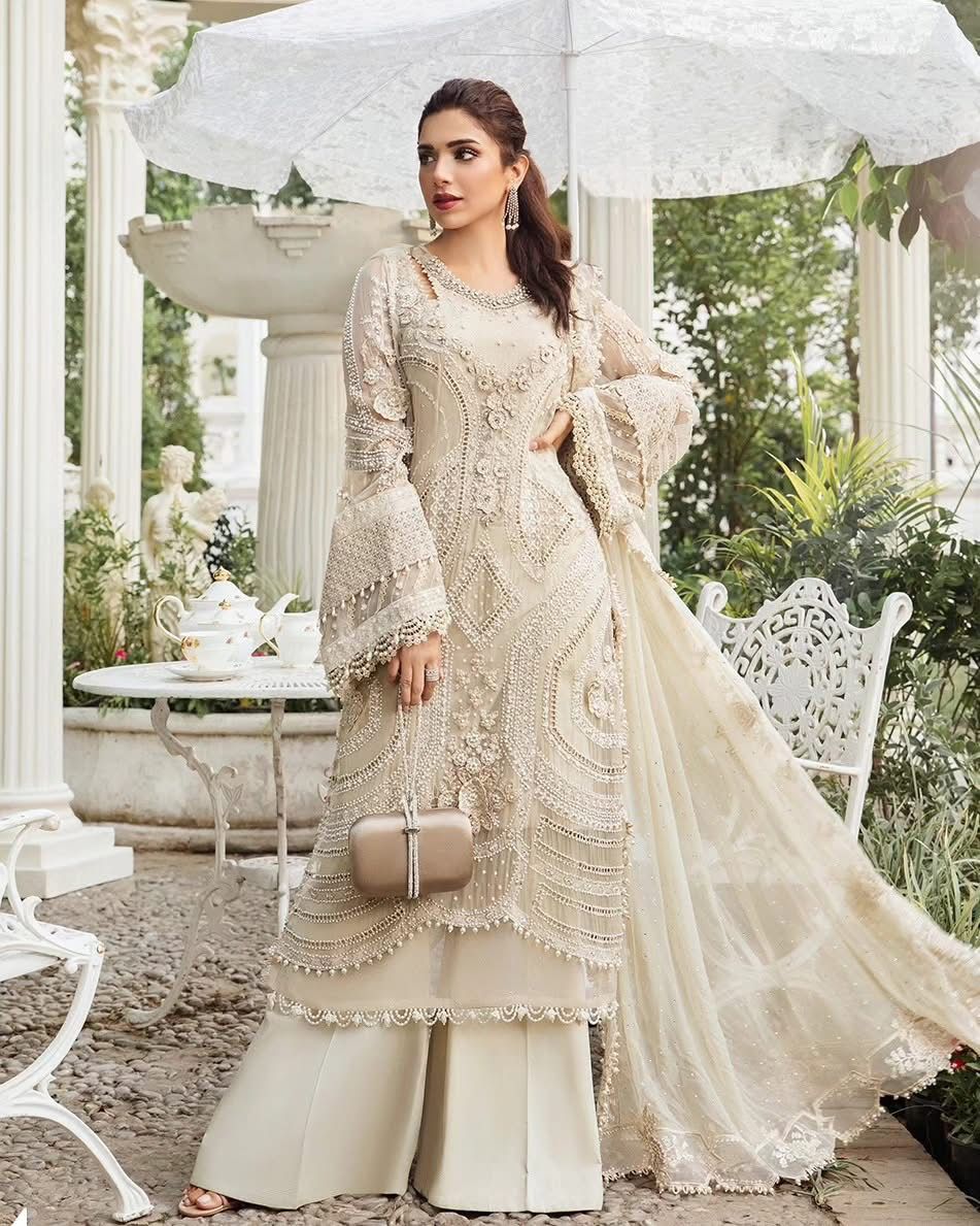 3-Piece MARIA.B Luxury Chiffon Ready-to-Wear Dress