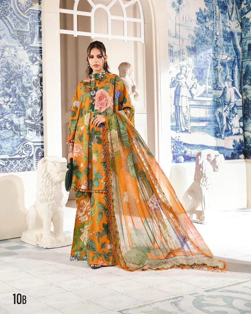 3-Piece MARIA.B M Prints Ready-to-Wear Dress