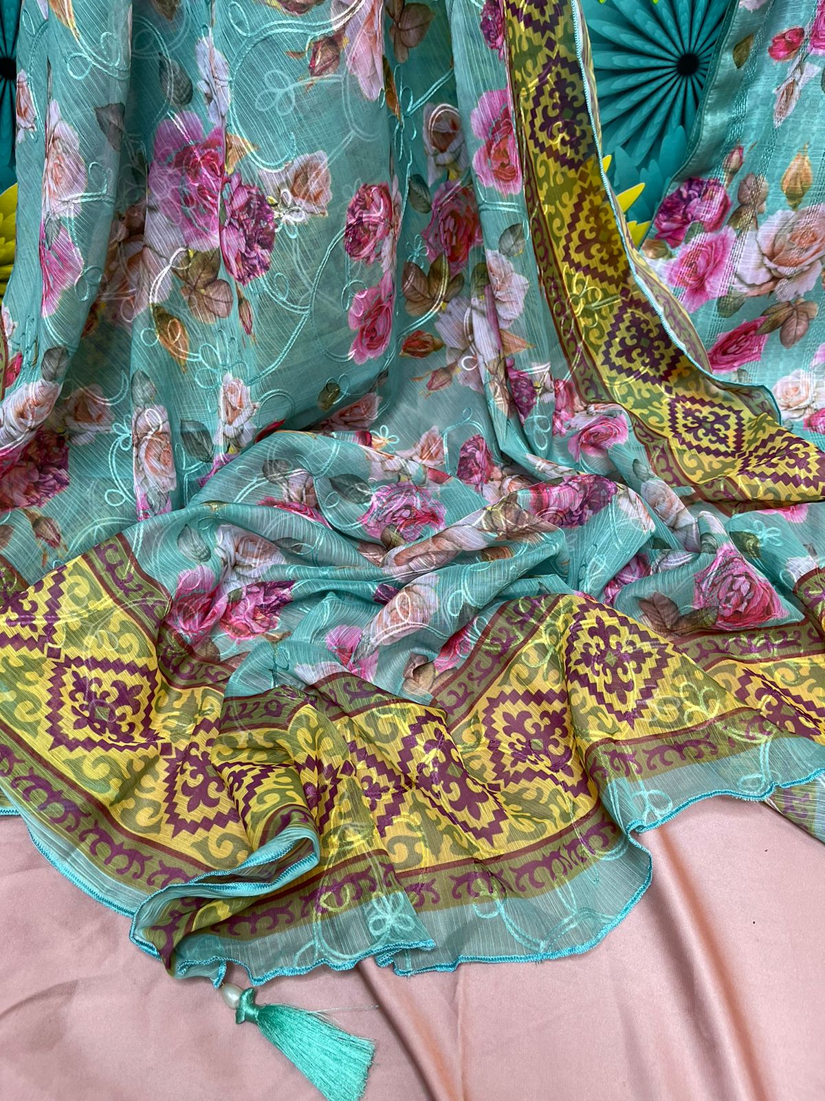 ETHNC Inspired Neckline 3Pcs Ready to Wear Dress
