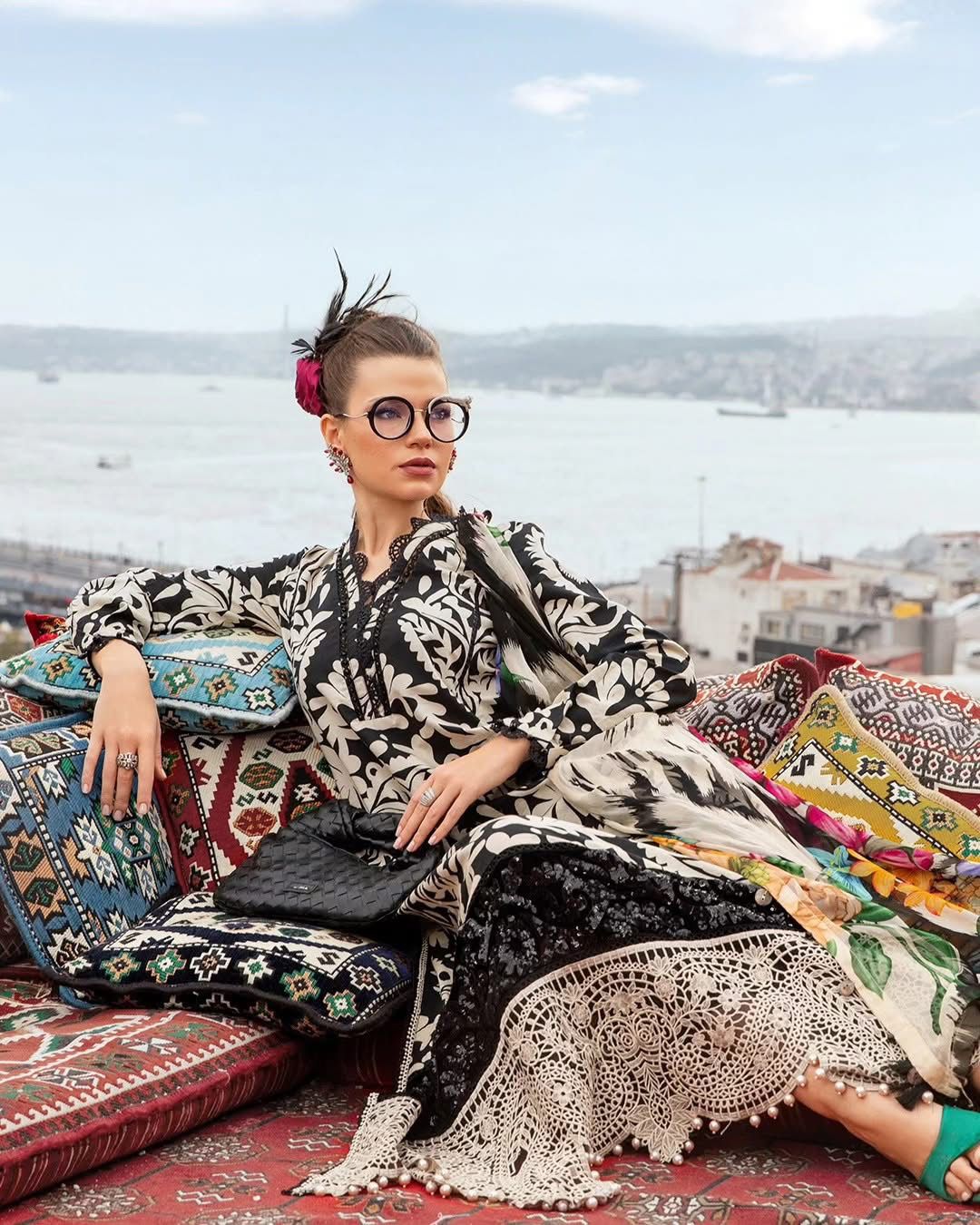 3-Piece MARIA.B M Prints Ready-to-Wear Dress