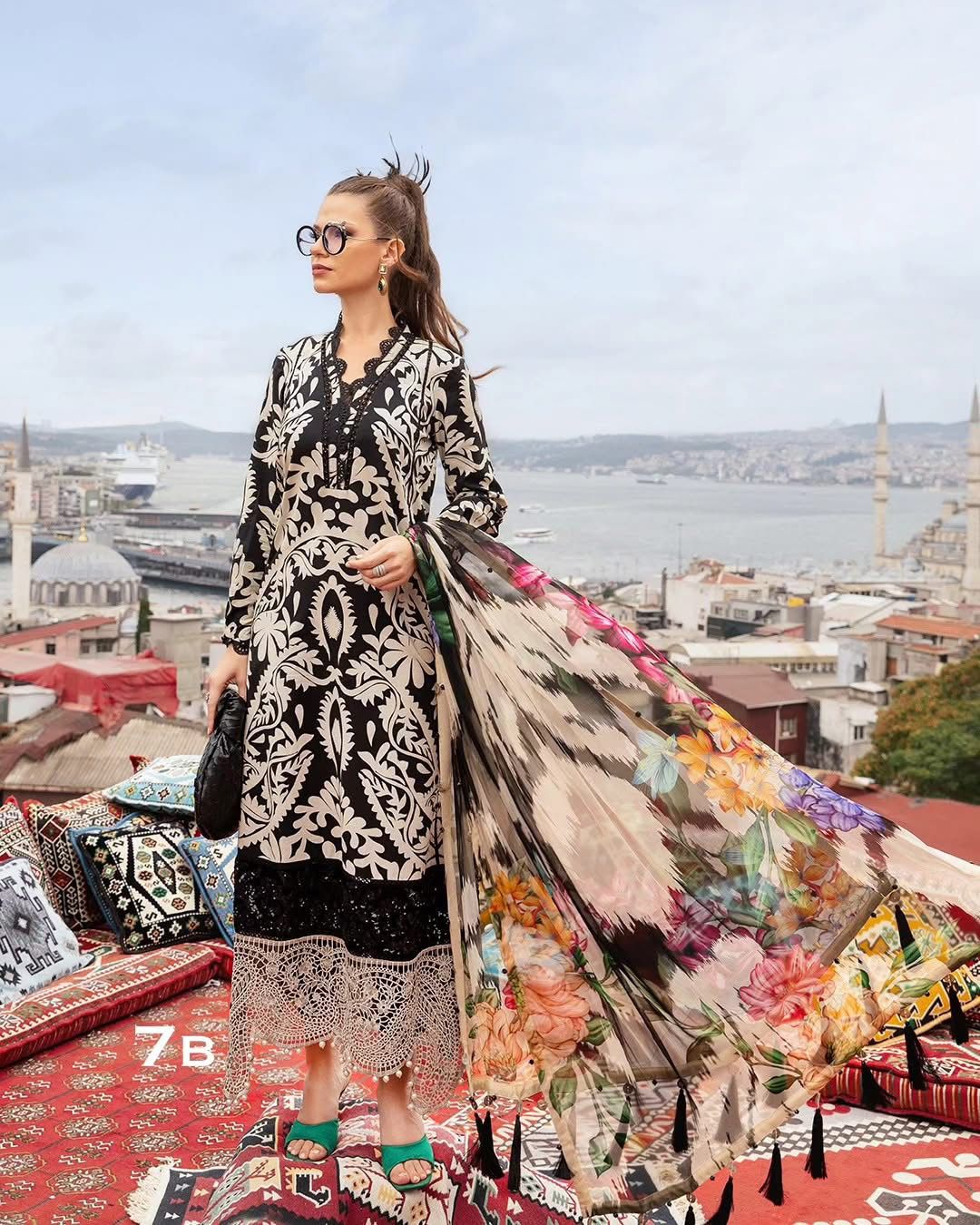 3-Piece MARIA.B M Prints Ready-to-Wear Dress