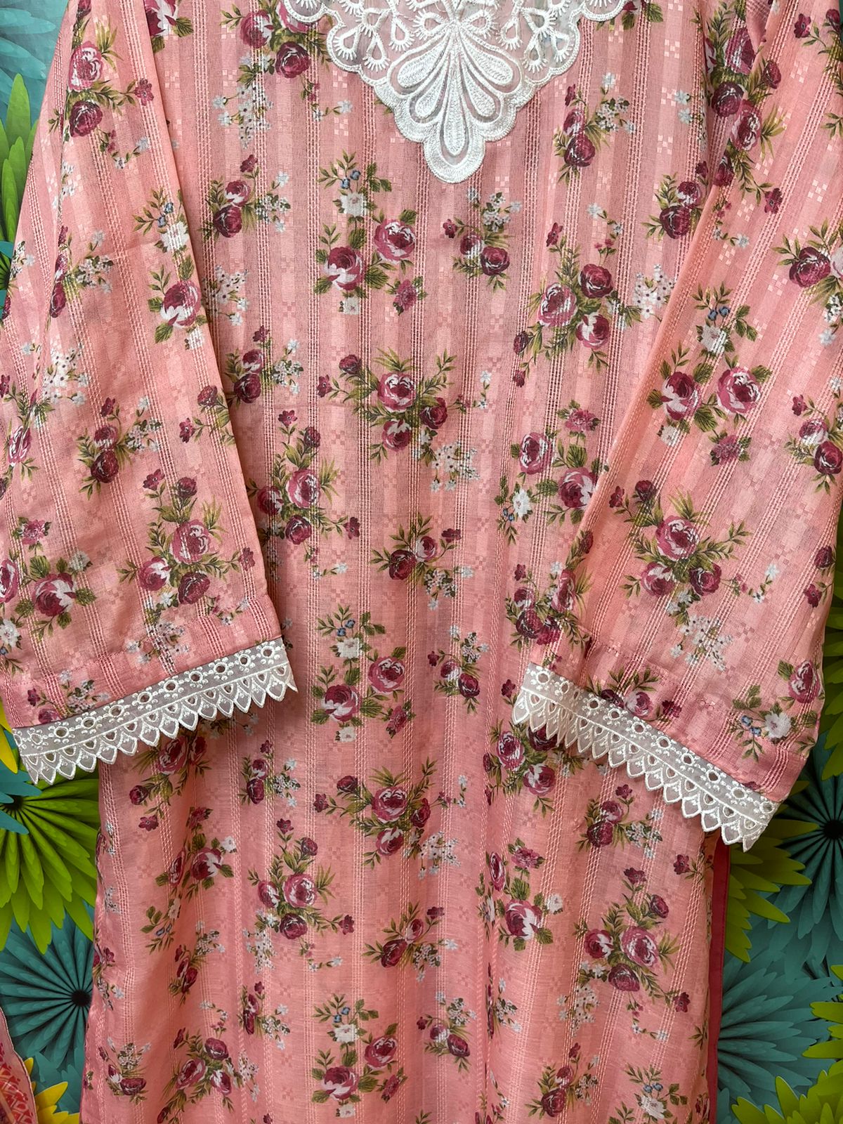 ETHNC Inspired Neckline 3Pcs Ready to Wear Dress