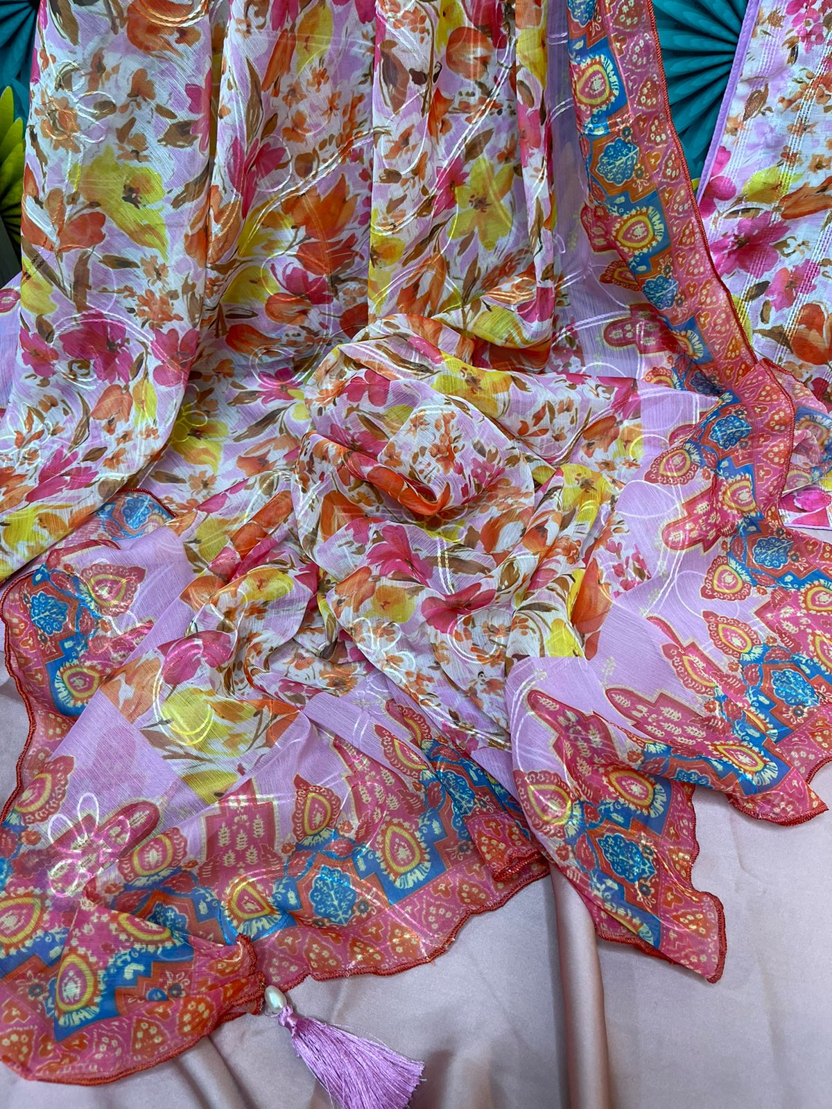 ETHNC Inspired Neckline 3Pcs Ready to Wear Dress