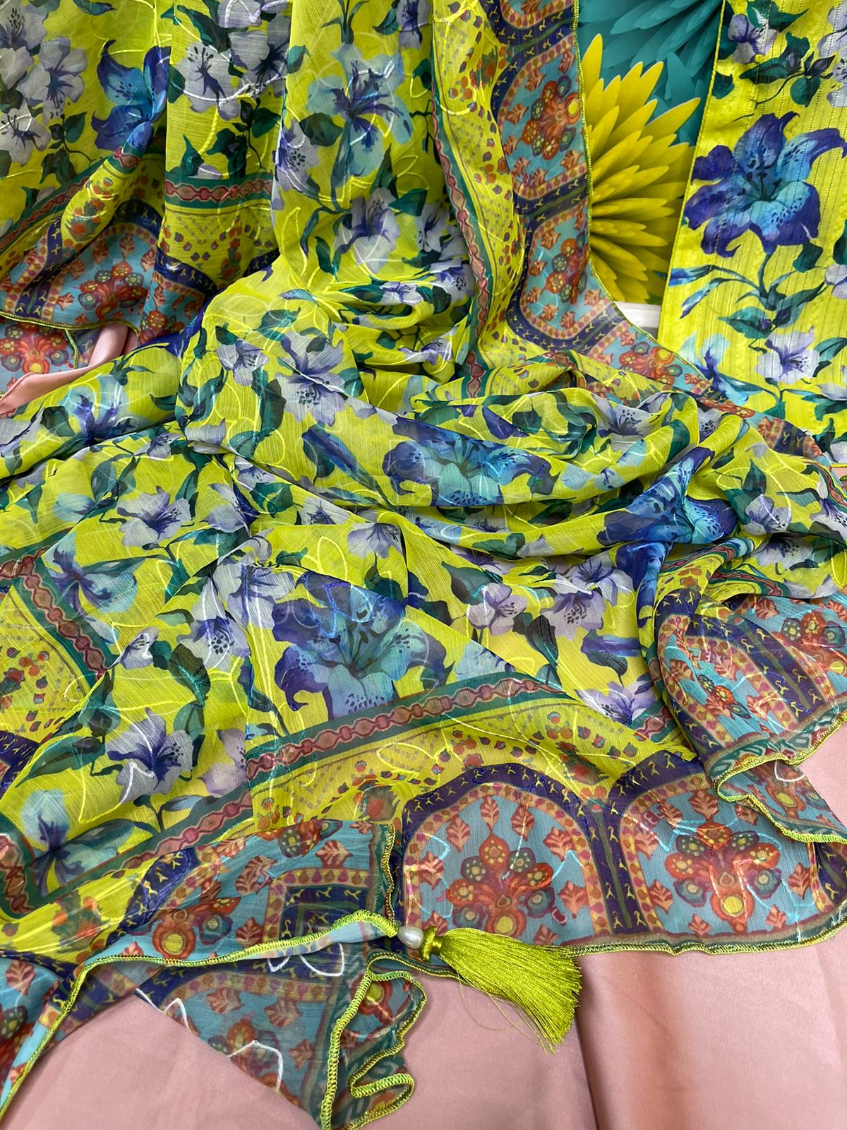 ETHNC Inspired Neckline 3Pcs Ready to Wear Dress