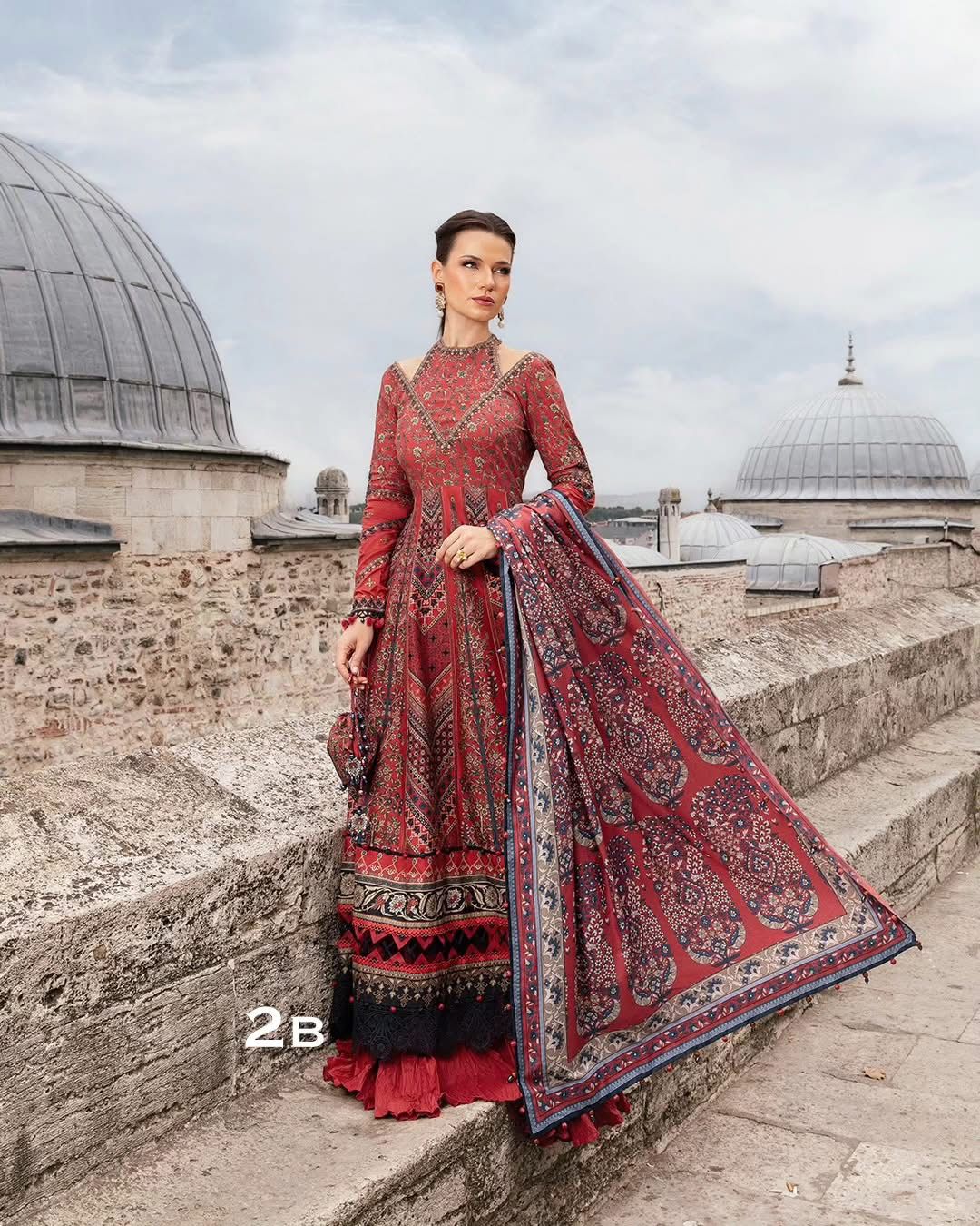 3-Piece MARIA.B M Prints Ready-to-Wear Dress