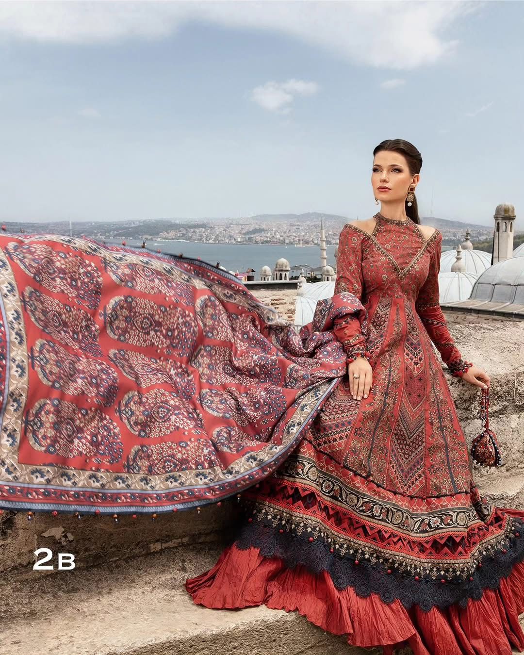 3-Piece MARIA.B M Prints Ready-to-Wear Dress