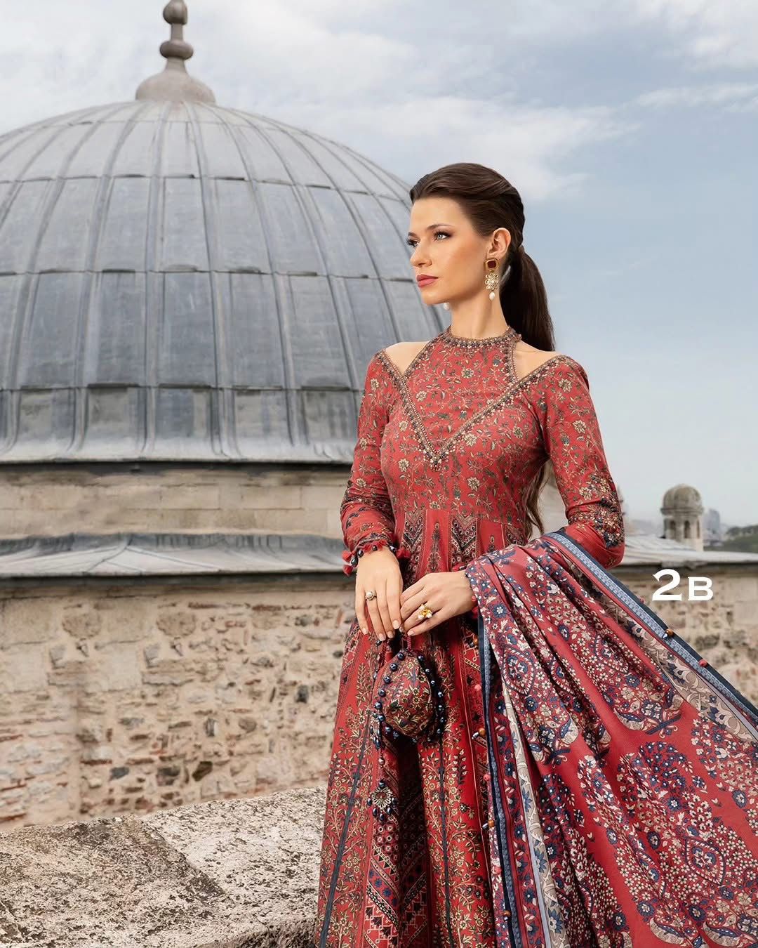 3-Piece MARIA.B M Prints Ready-to-Wear Dress