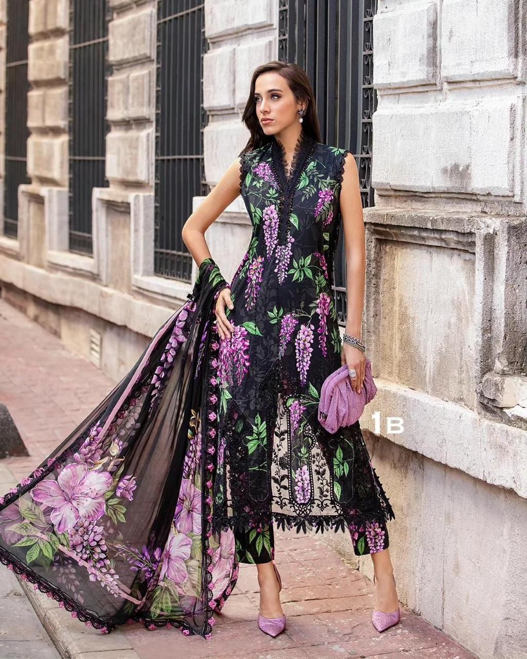 3-Piece MARIA.B M Prints Ready-to-Wear Dress