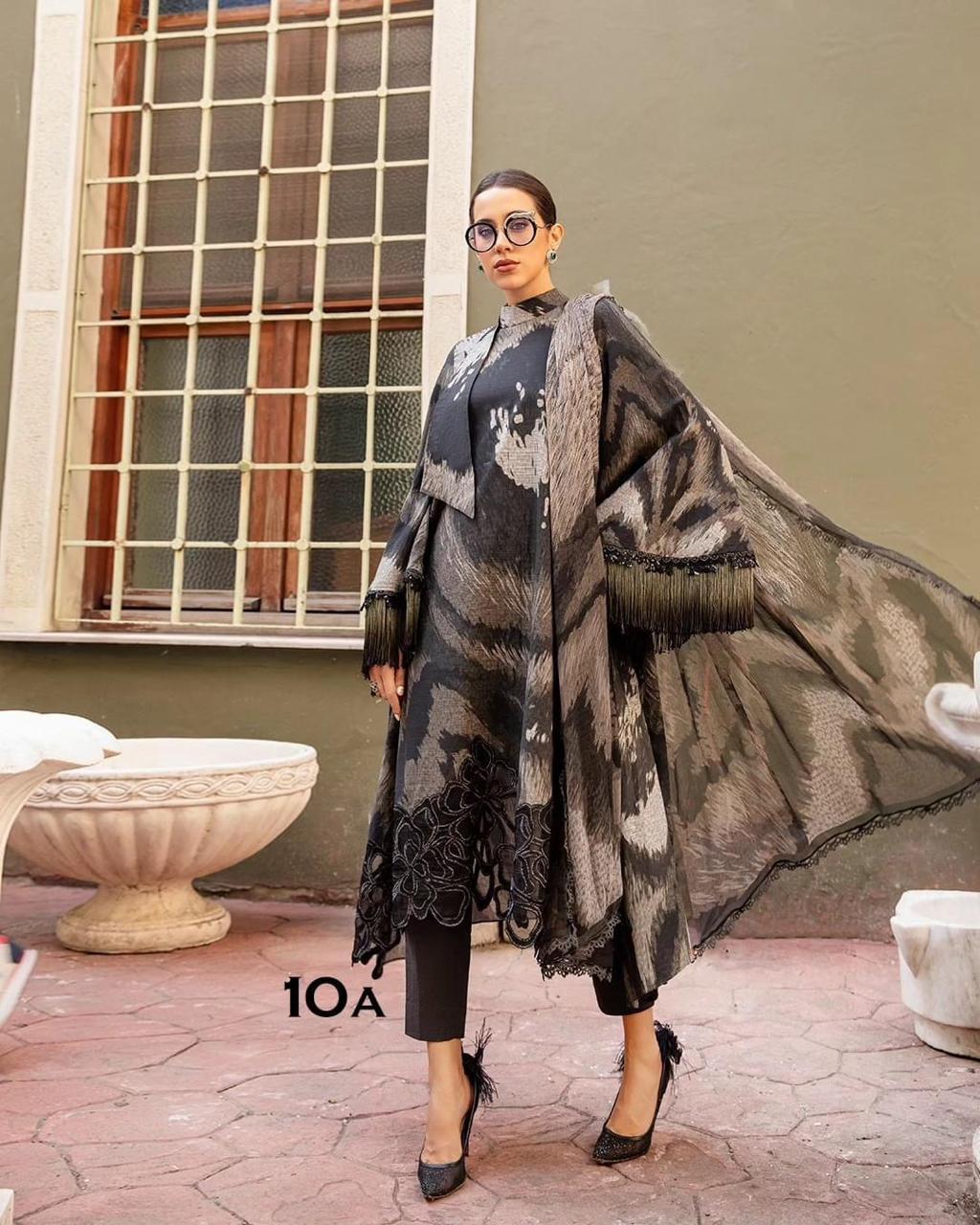 3-Piece MARIA.B M Prints Ready-to-Wear Dress