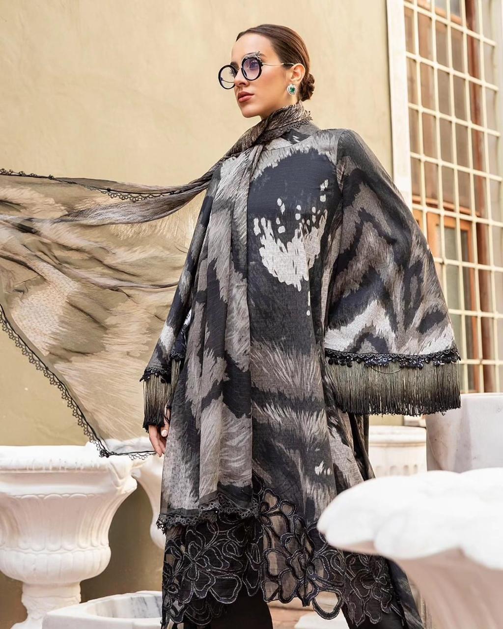 3-Piece MARIA.B M Prints Ready-to-Wear Dress