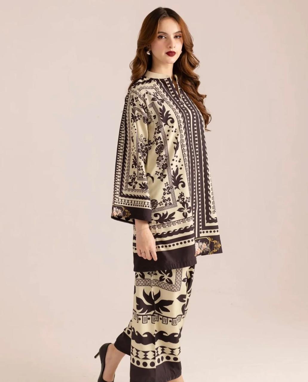 3-Piece LULUSAR Silk Unstitched Dress