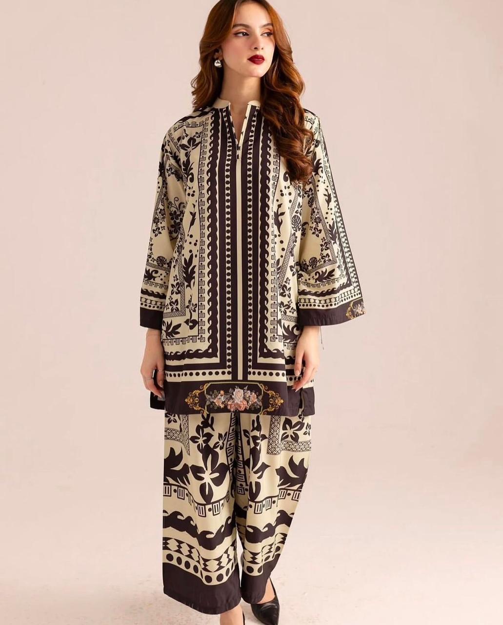 3-Piece LULUSAR Silk Unstitched Dress