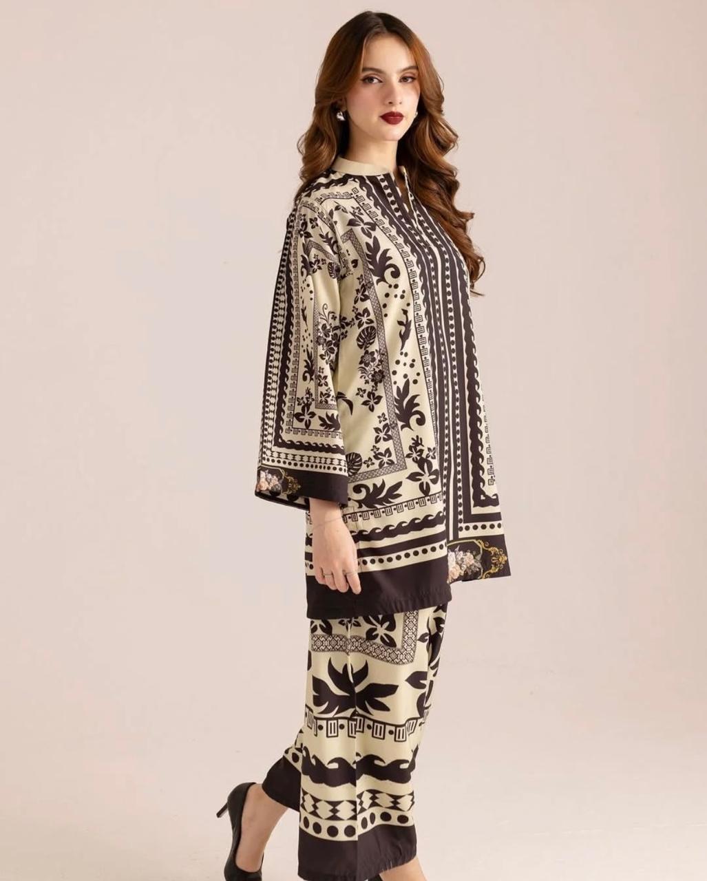 3-Piece LULUSAR Silk Unstitched Dress