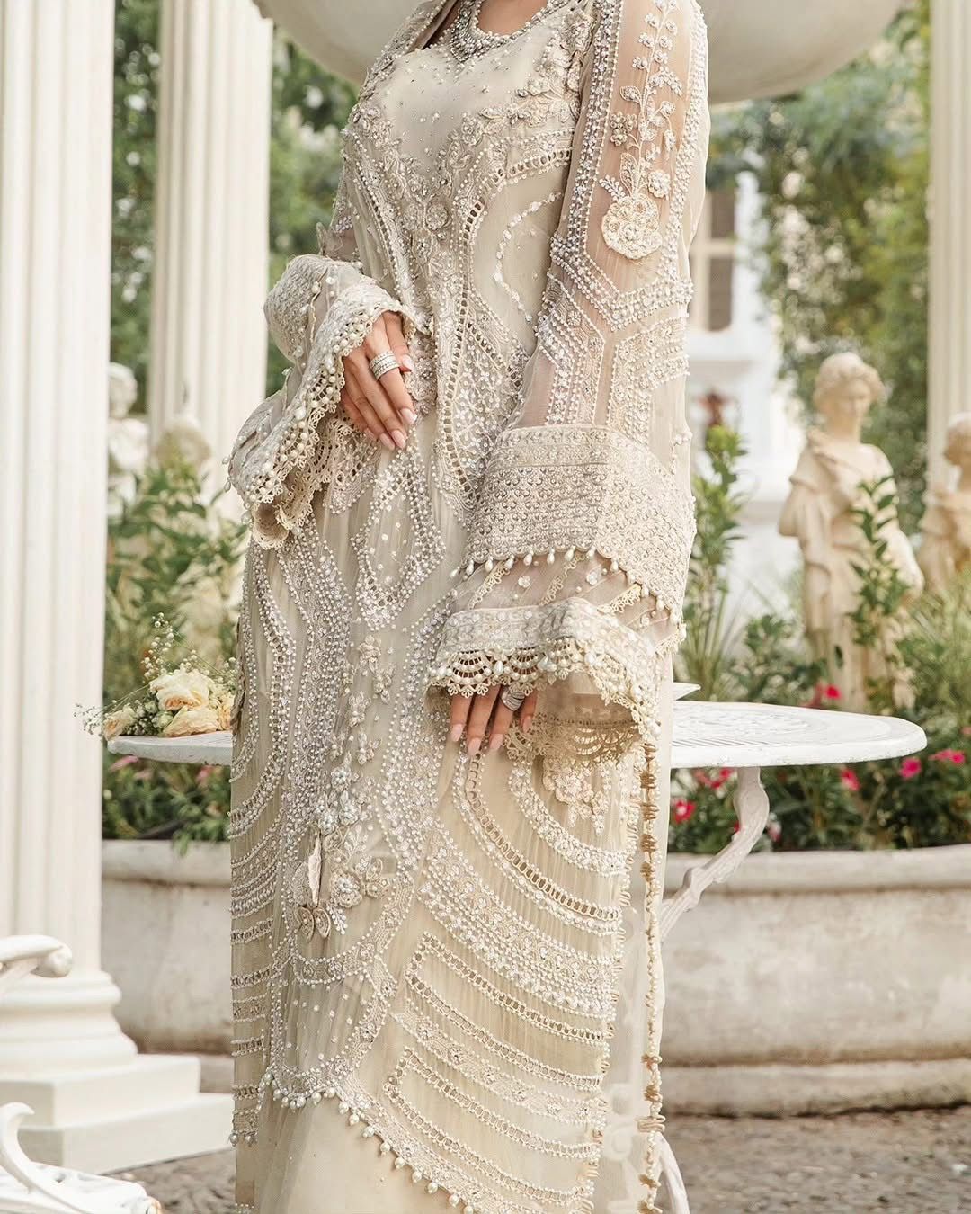 3-Piece MARIA.B Luxury Chiffon Ready-to-Wear Dress