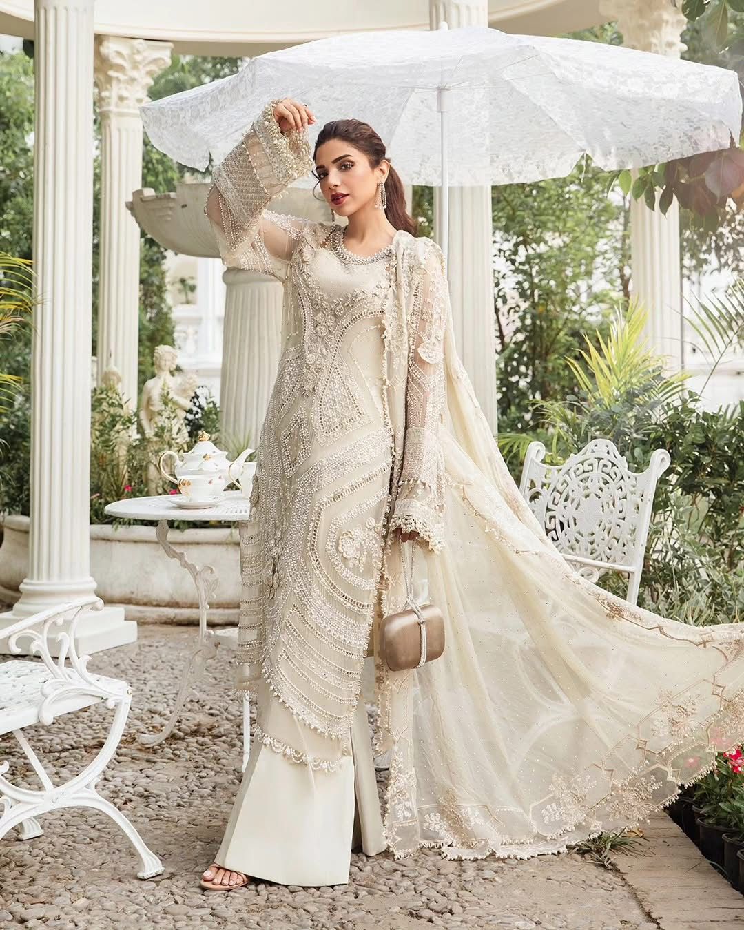 3-Piece MARIA.B Luxury Chiffon Ready-to-Wear Dress