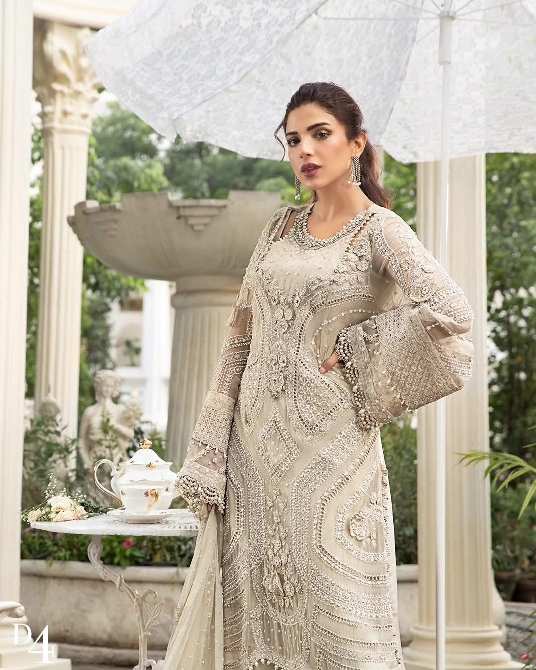 3-Piece MARIA.B Luxury Chiffon Ready-to-Wear Dress