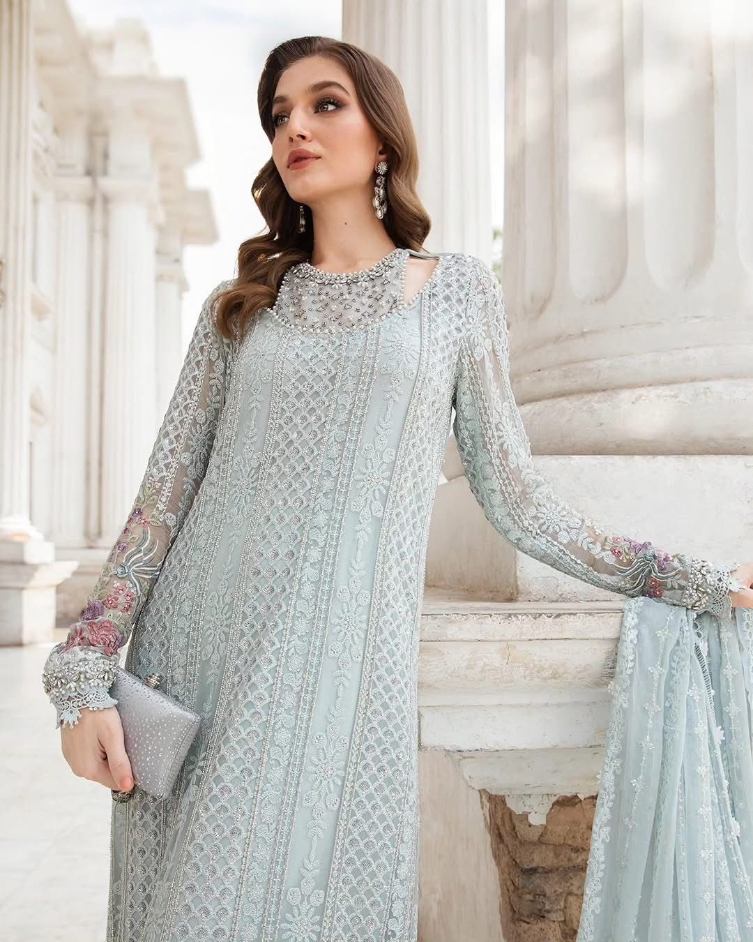 3-Piece MARIA.B Luxury Chiffon Ready-to-Wear Dress