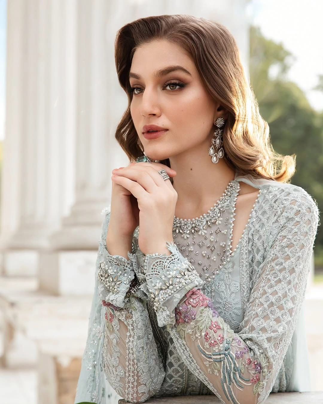 3-Piece MARIA.B Luxury Chiffon Ready-to-Wear Dress