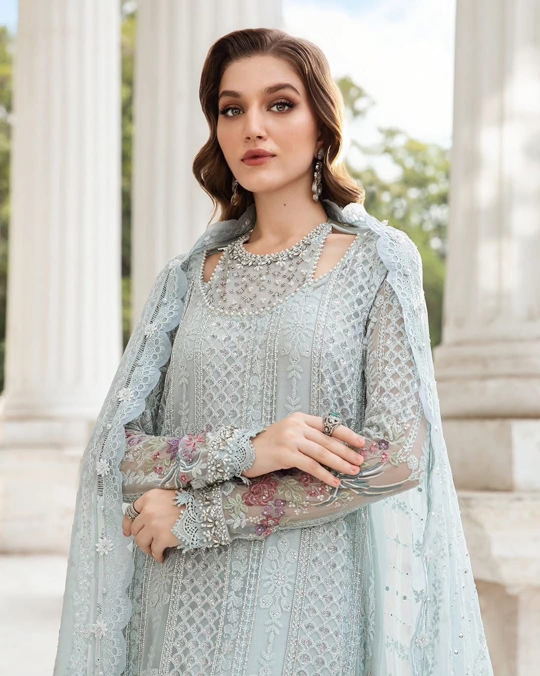 3-Piece MARIA.B Luxury Chiffon Ready-to-Wear Dress