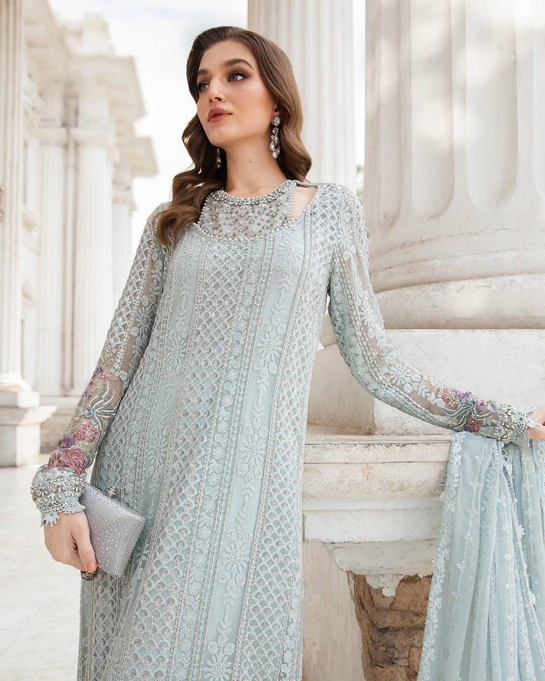 3-Piece MARIA.B Luxury Chiffon Ready-to-Wear Dress