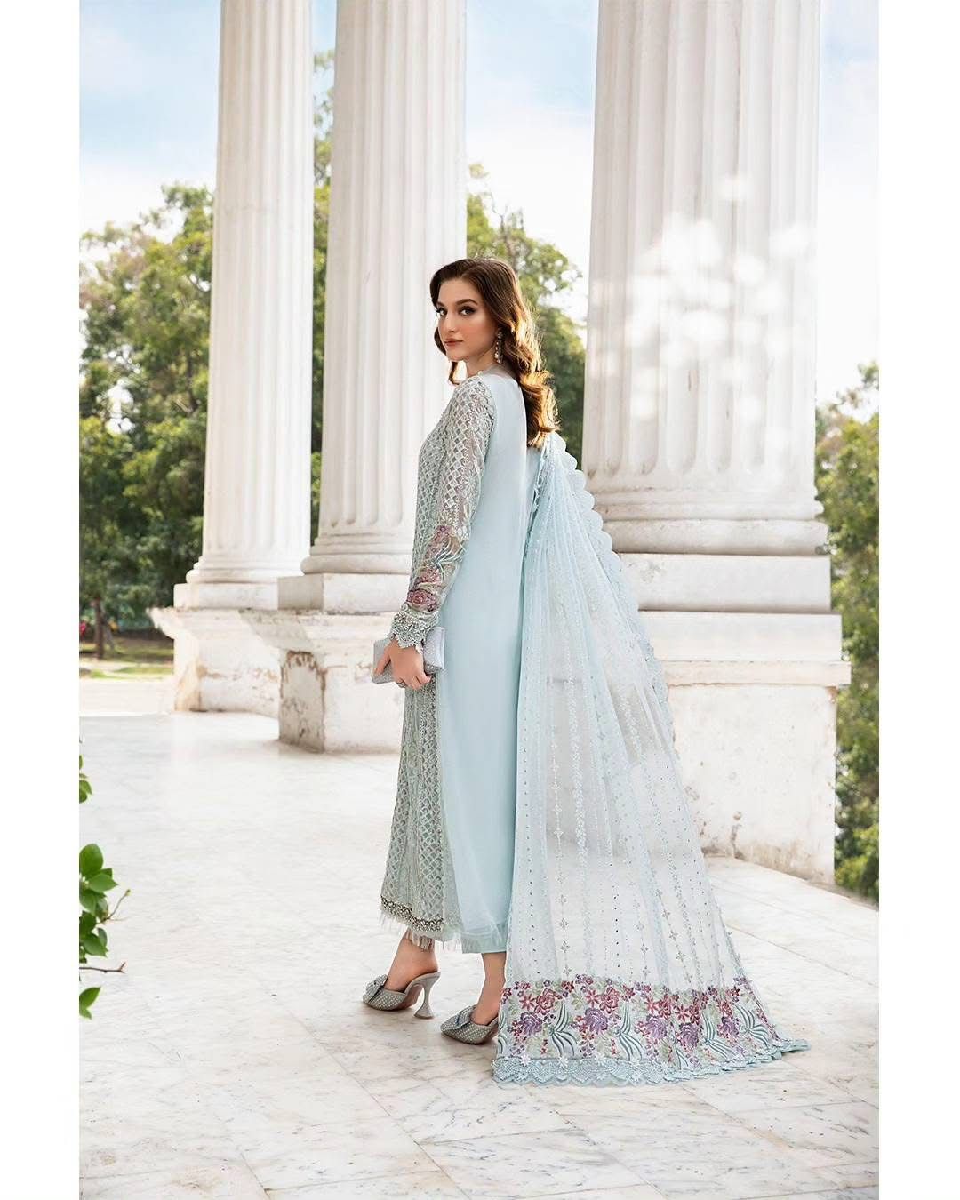 3-Piece MARIA.B Luxury Chiffon Ready-to-Wear Dress