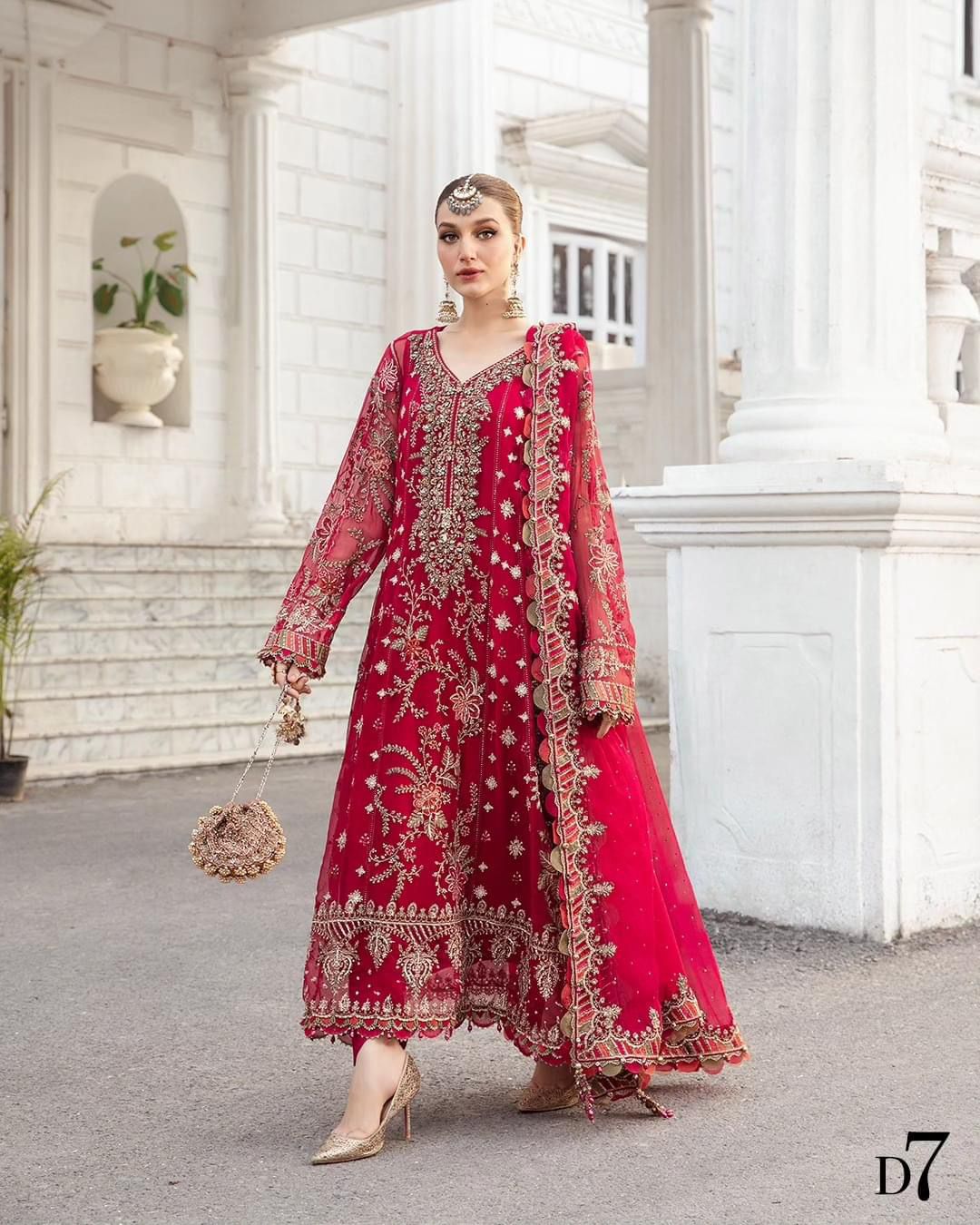 3-Piece MARIA.B Luxury Chiffon Ready-to-Wear Dress