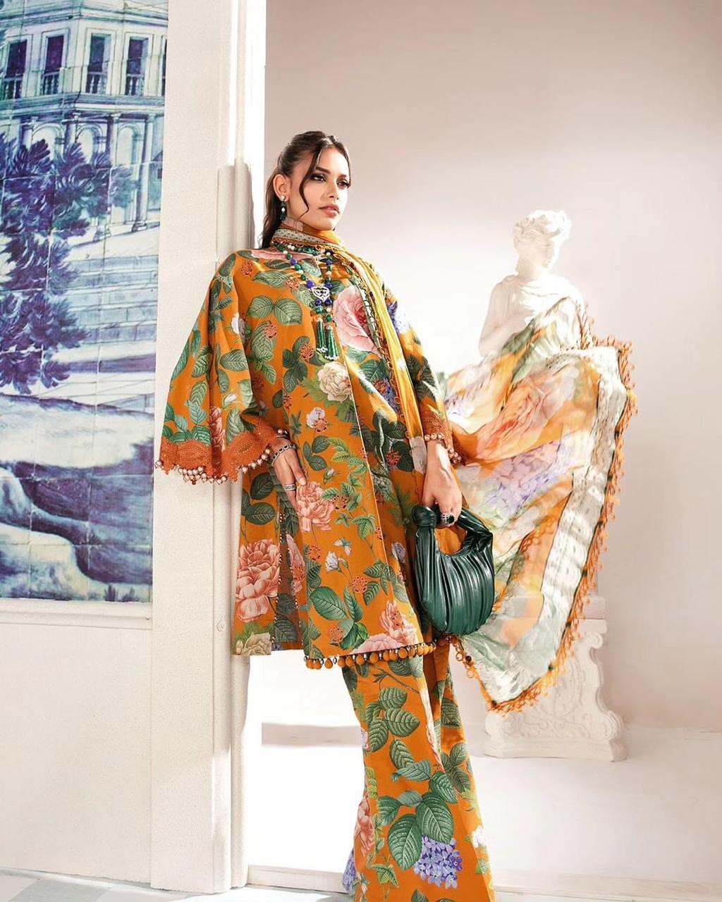 3-Piece MARIA.B M Prints Ready-to-Wear Dress
