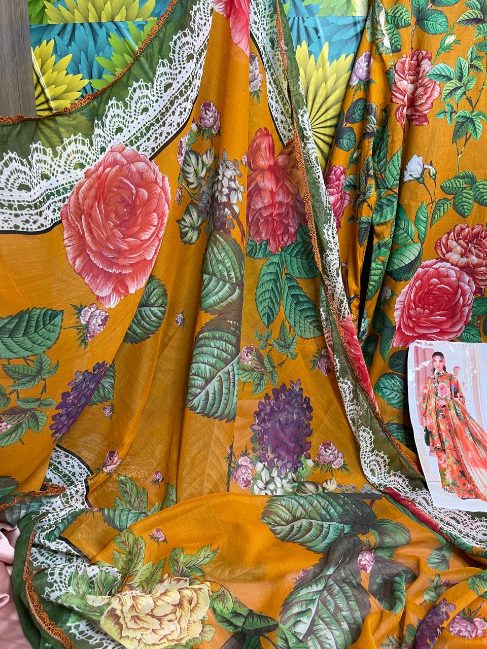 3-Piece MARIA.B M Prints Ready-to-Wear Dress