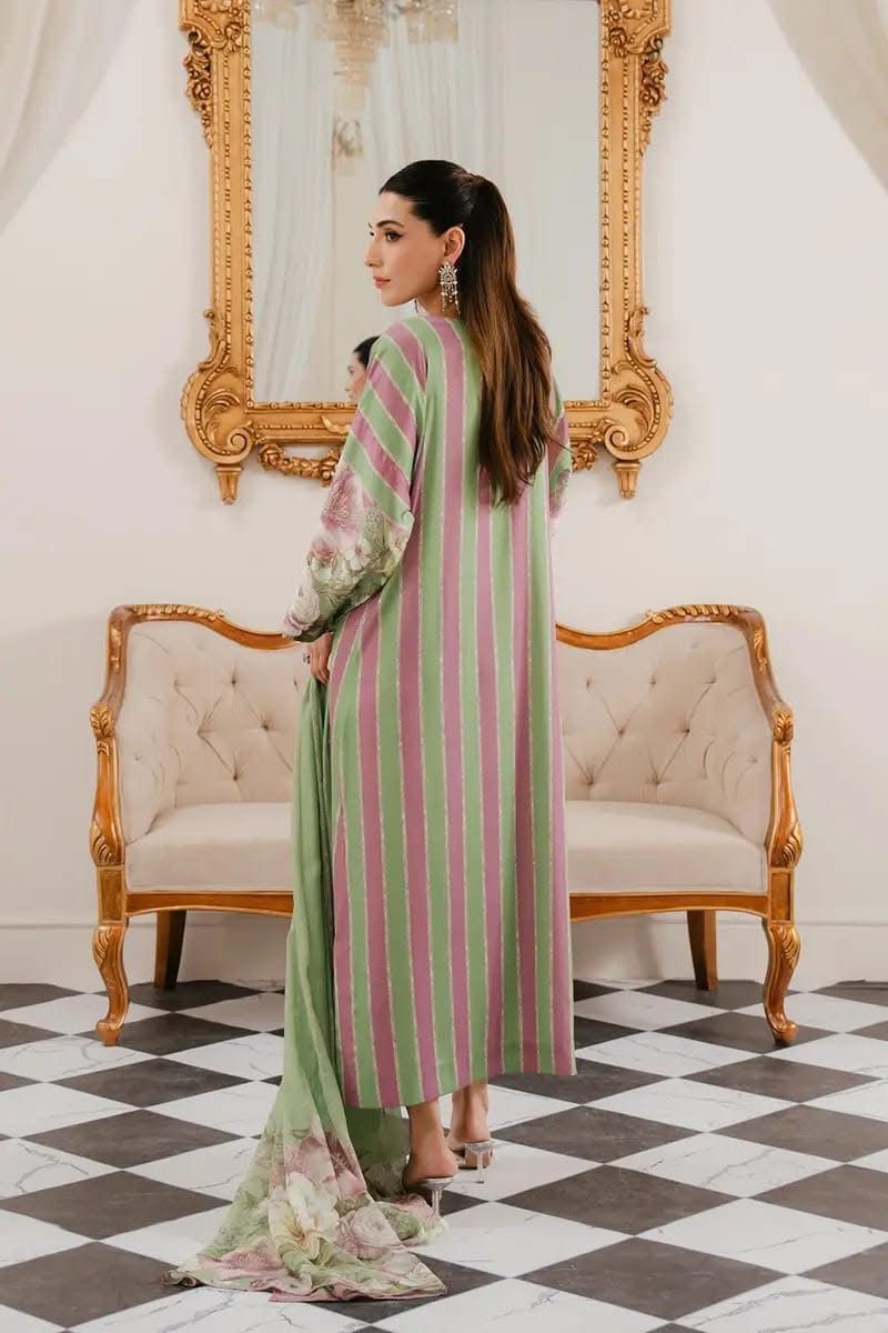 3-Piece LULUSAR Silk Unstitched Dress
