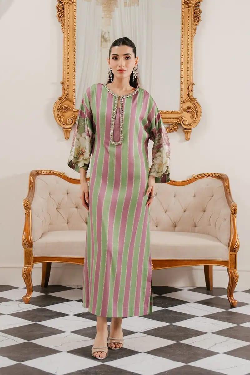 3-Piece LULUSAR Silk Unstitched Dress