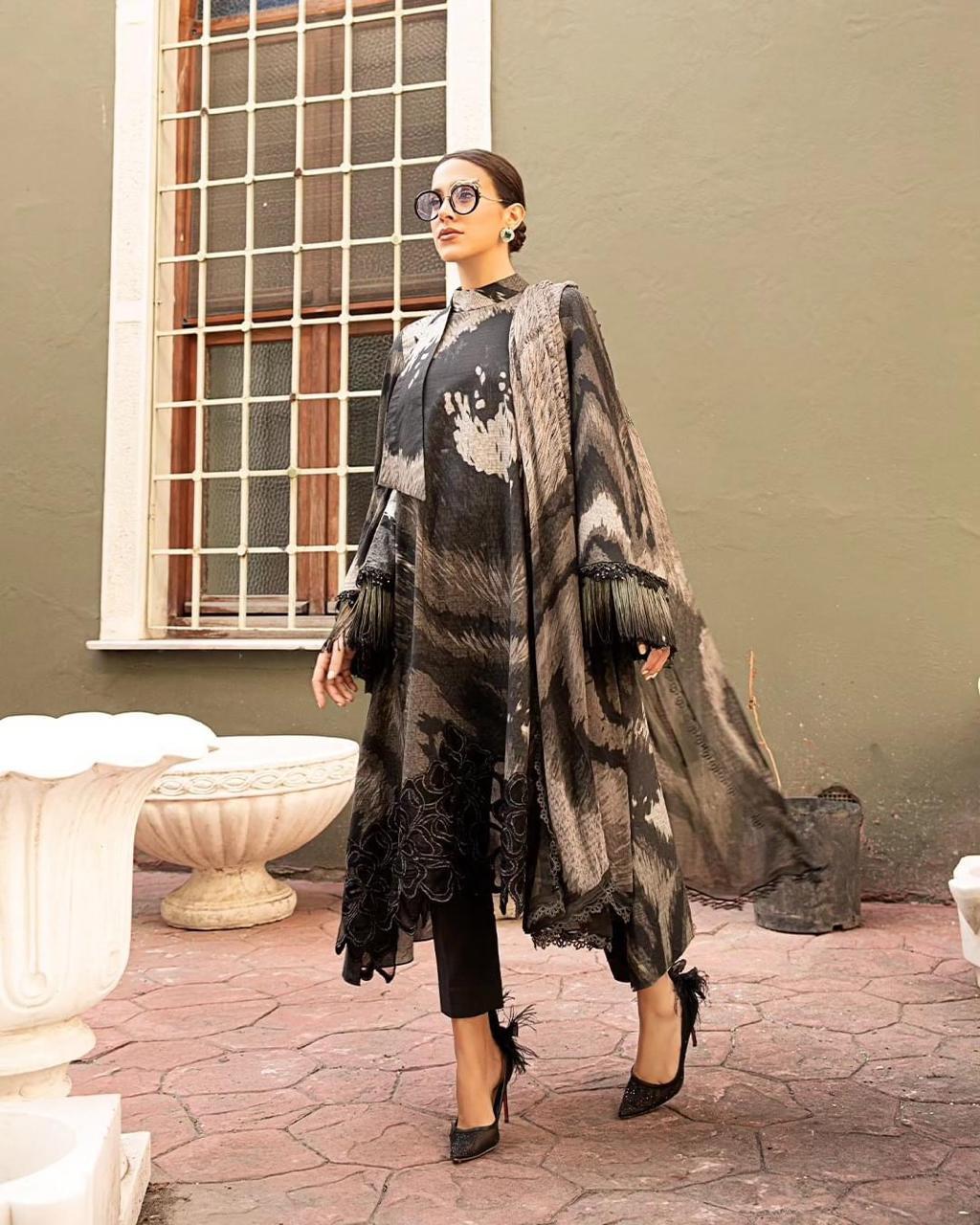 3-Piece MARIA.B M Prints Ready-to-Wear Dress