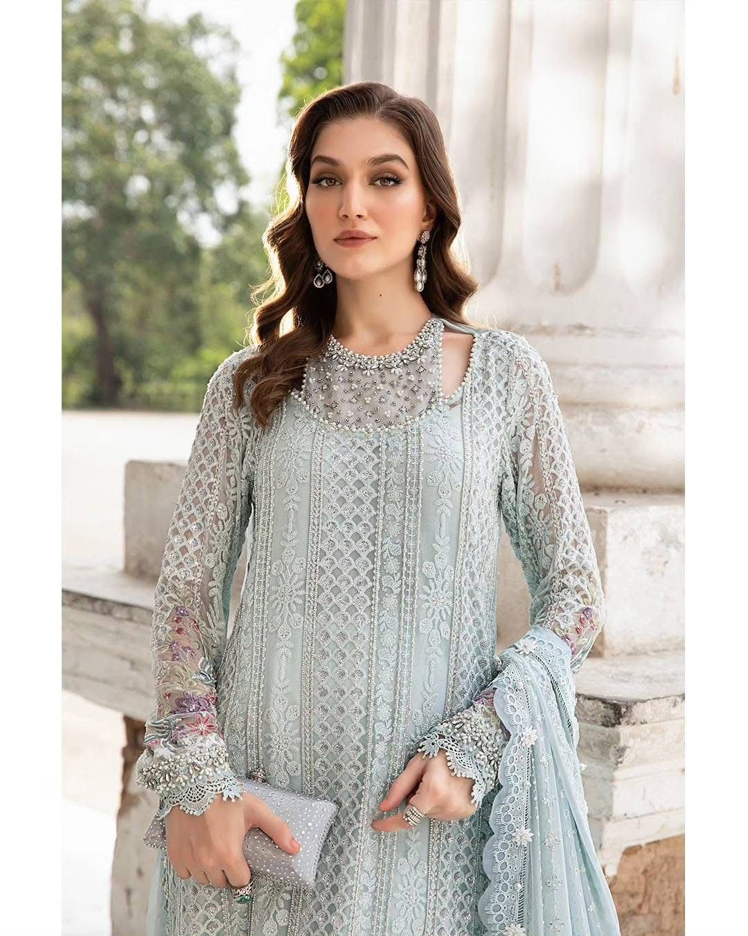 3-Piece MARIA.B Luxury Chiffon Ready-to-Wear Dress