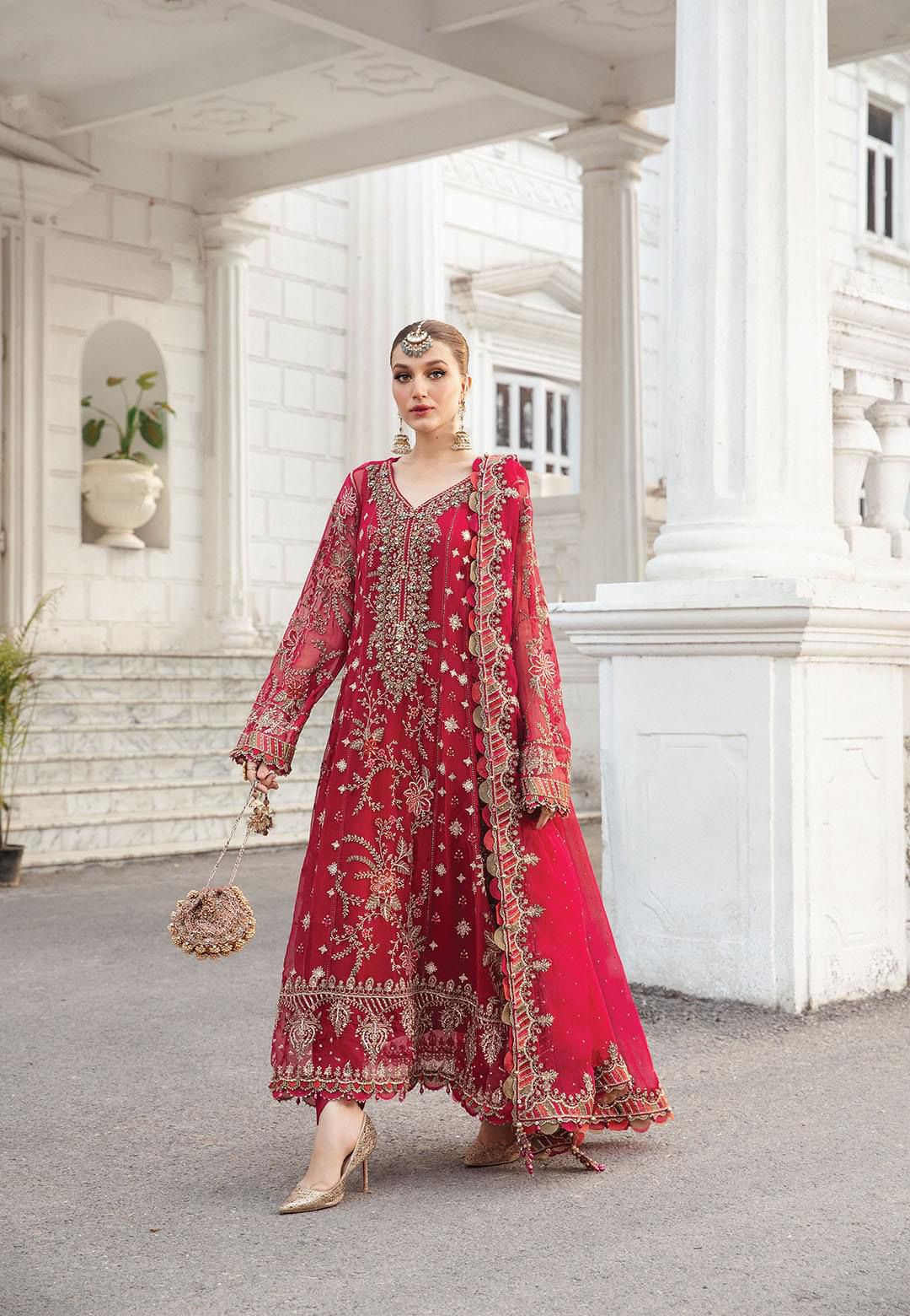 3-Piece MARIA.B Luxury Chiffon Ready-to-Wear Dress